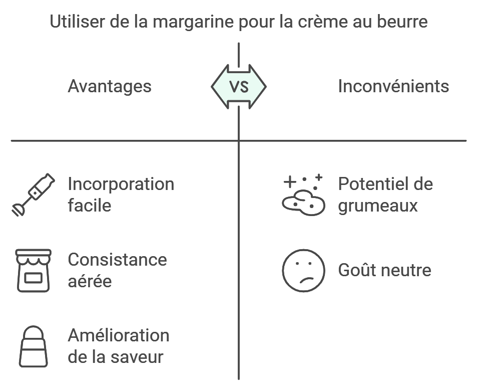 Crème au beurre avec margarine